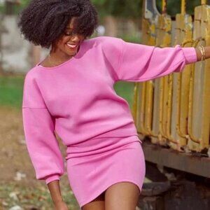 Leze The Label x Hayet Rida Akua Long Sleeve Top Size Large